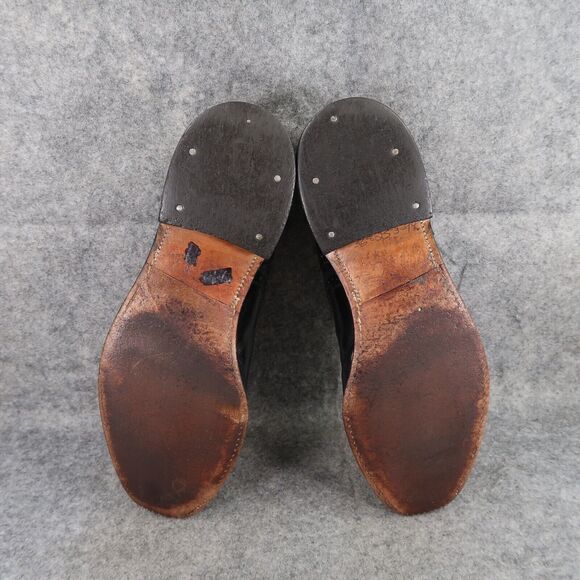 Allen Edmonds Shoes Mens 11 Oxford Leather Black Classic Brogue Cap Toe Formal - Picture 10 of 16